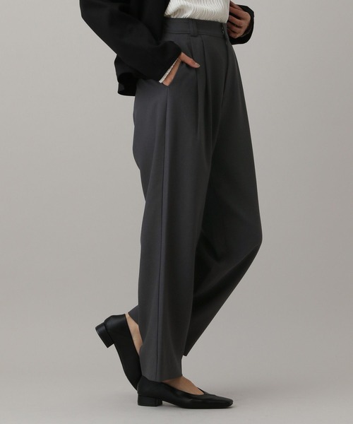 GLOBAL WORK（グローバルワーク）の「MATINEE LINE/MIXストレッチ/ストレートパンツ/583737（スラックス・レディース・モカ/ブラウン/チャコールグレー・SMALL/MEDIUM/LARGE）」の7枚目の写真