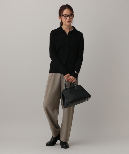 GLOBAL WORK（グローバルワーク）の「MATINEE LINE/MIXストレッチ/ストレートパンツ/583737（スラックス・レディース・モカ/ブラウン/チャコールグレー・SMALL/MEDIUM/LARGE）」の9枚目の写真