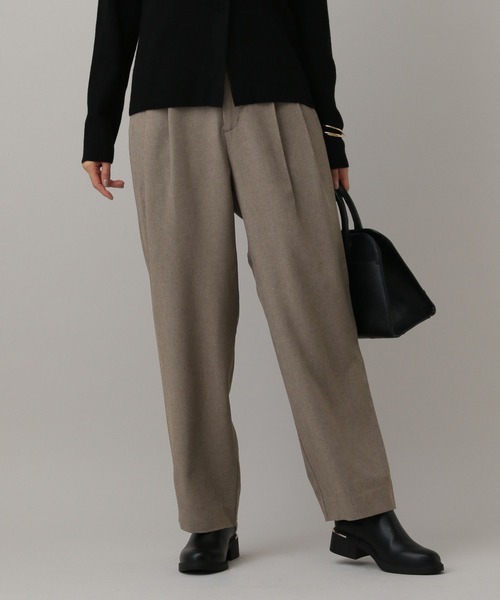 GLOBAL WORK（グローバルワーク）の「MATINEE LINE/MIXストレッチ/ストレートパンツ/583737（スラックス・レディース・モカ/ブラウン/チャコールグレー・SMALL/MEDIUM/LARGE）」の14枚目の写真