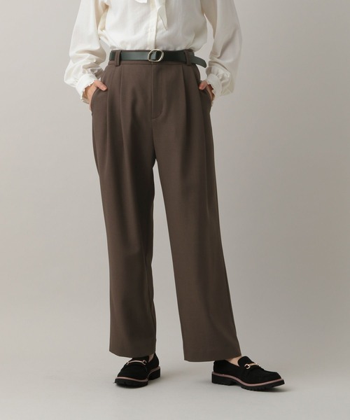 GLOBAL WORK（グローバルワーク）の「MATINEE LINE/MIXストレッチ/ストレートパンツ/583737（スラックス・レディース・モカ/ブラウン/チャコールグレー・SMALL/MEDIUM/LARGE）」の17枚目の写真