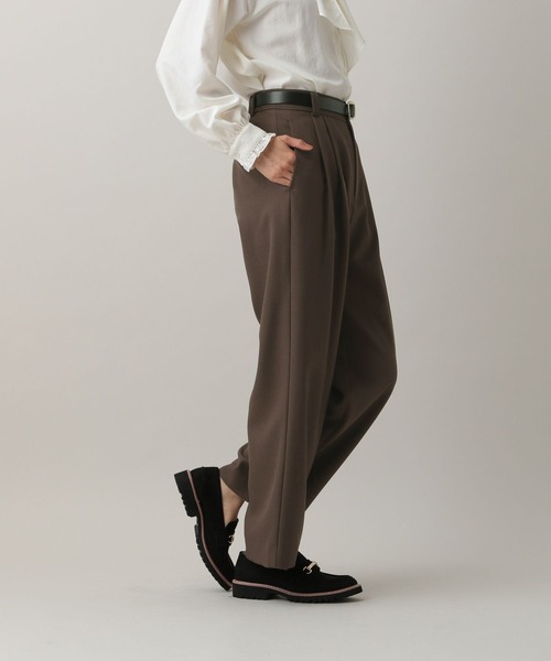 GLOBAL WORK（グローバルワーク）の「MATINEE LINE/MIXストレッチ/ストレートパンツ/583737（スラックス・レディース・モカ/ブラウン/チャコールグレー・SMALL/MEDIUM/LARGE）」の19枚目の写真
