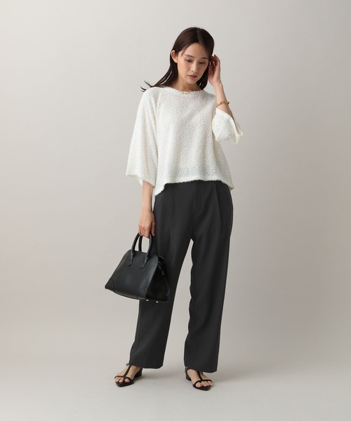 GLOBAL WORK（グローバルワーク）の「MATINEE LINE/MIXストレッチ/ストレートパンツ/583737（スラックス・レディース・モカ/ブラウン/チャコールグレー・SMALL/MEDIUM/LARGE）」の22枚目の写真