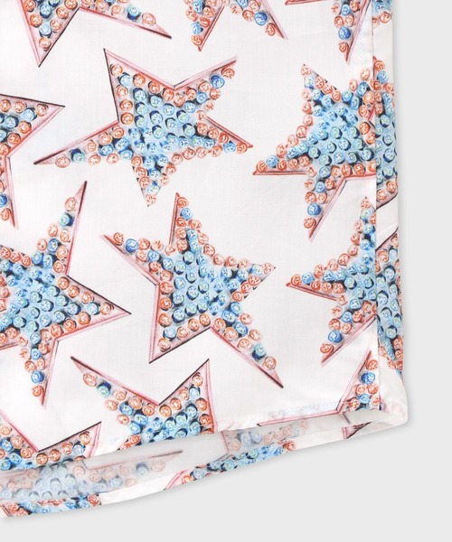 PS Paul Smith(ピーエスポールスミス)の「“Studs Star” 半袖シャツ【252755 EXSH02】(シャツ/ブラウス・メンズ・ホワイト/ブルー・LARGE/MEDIUM/SMALL/X-LARGE)」の11枚目の写真