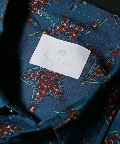 美品 PSポールスミス Paul Smith ジュエリー柄 半袖シャツ 総柄 Studs Star” 半袖シャツ【252755 EXSH02】（シャツ/ブラウス