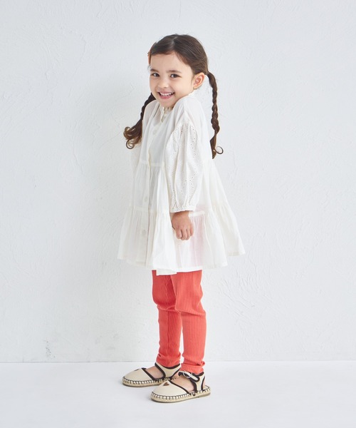 pairmanon（ペアマノン）の「インド コットンボイル ブラウス（シャツ/ブラウス・キッズ・アイボリー/ブラック/パープル・150/140/130/120/110/100/90）」の5枚目の写真