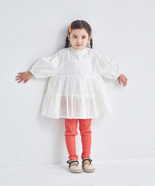 pairmanon（ペアマノン）の「インド コットンボイル ブラウス（シャツ/ブラウス・キッズ・アイボリー/ブラック/パープル・150/140/130/120/110/100/90）」の7枚目の写真