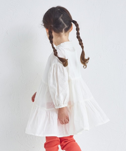 pairmanon（ペアマノン）の「インド コットンボイル ブラウス（シャツ/ブラウス・キッズ・アイボリー/ブラック/パープル・150/140/130/120/110/100/90）」の9枚目の写真