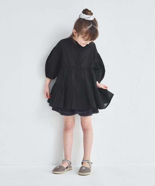 pairmanon（ペアマノン）の「インド コットンボイル ブラウス（シャツ/ブラウス・キッズ・アイボリー/ブラック/パープル・150/140/130/120/110/100/90）」の11枚目の写真