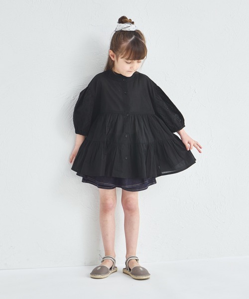 pairmanon（ペアマノン）の「インド コットンボイル ブラウス（シャツ/ブラウス・キッズ・アイボリー/ブラック/パープル・150/140/130/120/110/100/90）」の14枚目の写真