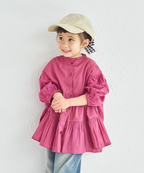 pairmanon（ペアマノン）の「インド コットンボイル ブラウス（シャツ/ブラウス・キッズ・アイボリー/ブラック/パープル・150/140/130/120/110/100/90）」の18枚目の写真