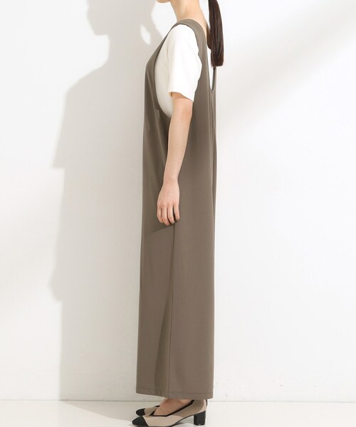 SHOO・LA・RUE（シューラルー）の「【前後2WAY/洗える】さらっと着られるサロペット（サロペット/オーバーオール・レディース・ネイビー/ダークブラウン/ブラック・04/03/02/01）」の22枚目の写真