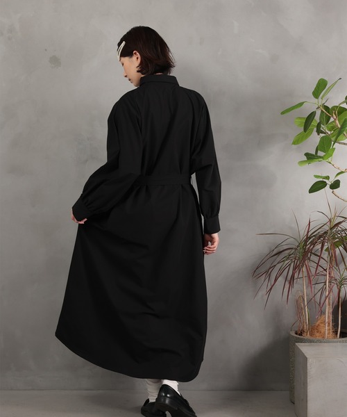 DRAW(ドロー)の「DRAW(ドロー) / ロング シャツ ワンピース(シャツワンピース・レディース・ブラック/カーキ/グレー・MEDIUM/LARGE)」の17枚目の写真
