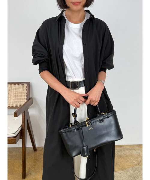 DRAW(ドロー)の「DRAW(ドロー) / ロング シャツ ワンピース(シャツワンピース・レディース・ブラック/カーキ/グレー・MEDIUM/LARGE)」の21枚目の写真