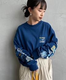 BEN DAVIS | 【WEB限定】[BEN DAVIS/ベンデイビス] MULTI-CULTUREL 袖ワッペンロゴ ロングスリーブTシャツ(Tシャツ/カットソー)