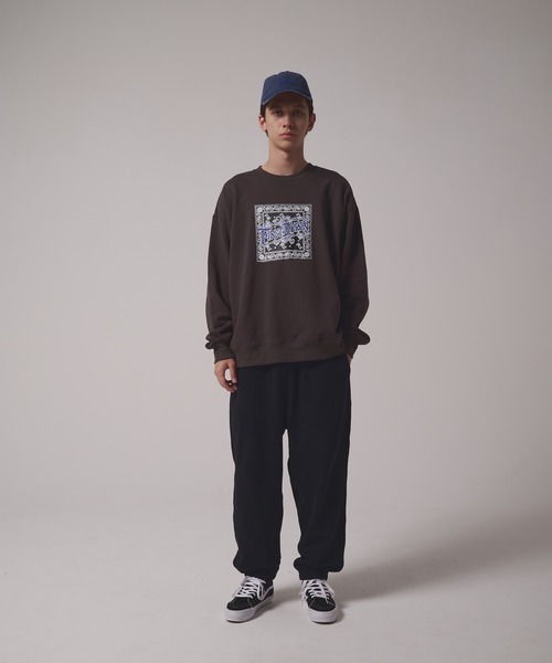 FIRST DOWN（ファーストダウン）の「プリント クルー スウェット（スウェット・メンズ・グリーン/チャコール/グレー・L/M/XL）」の12枚目の写真