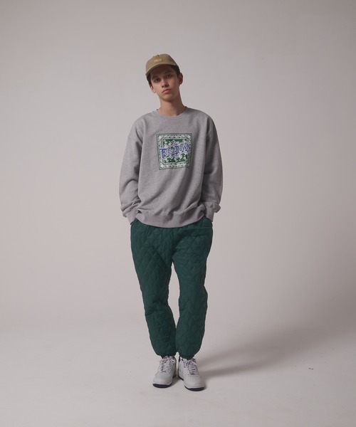 FIRST DOWN（ファーストダウン）の「プリント クルー スウェット（スウェット・メンズ・グリーン/チャコール/グレー・L/M/XL）」の9枚目の写真