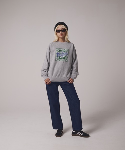 FIRST DOWN（ファーストダウン）の「プリント クルー スウェット（スウェット・メンズ・グリーン/チャコール/グレー・L/M/XL）」の11枚目の写真
