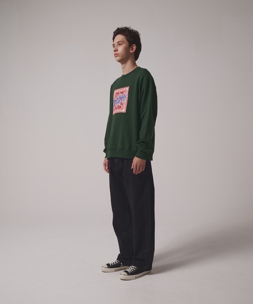 FIRST DOWN（ファーストダウン）の「プリント クルー スウェット（スウェット・メンズ・グリーン/チャコール/グレー・L/M/XL）」の19枚目の写真