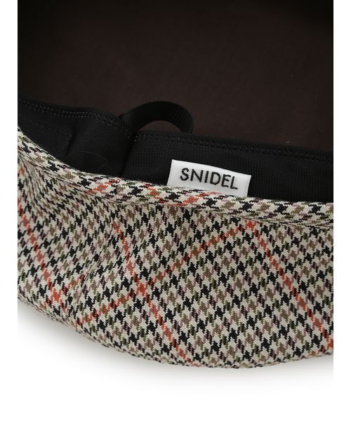 SNIDEL（スナイデル）の「バリエベレー（ハンチング/ベレー帽・レディース・グレー/ブラック/チェック・F）」の12枚目の写真