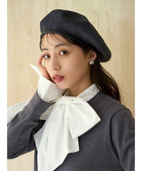 SNIDEL（スナイデル）の「バリエベレー（ハンチング/ベレー帽・レディース・グレー/ブラック/チェック・F）」の16枚目の写真