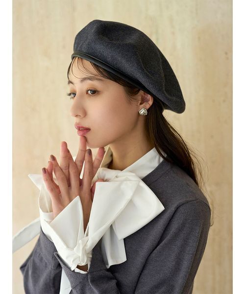 SNIDEL（スナイデル）の「バリエベレー（ハンチング/ベレー帽・レディース・グレー/ブラック/チェック・F）」の19枚目の写真