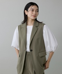 パフスリーブカットソー