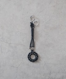 SENTI（センティ）の「SENTI LEATHER BRAID CIRCLE KEYSTRAP レザー編み込みキーストラップ（キーホルダー）」