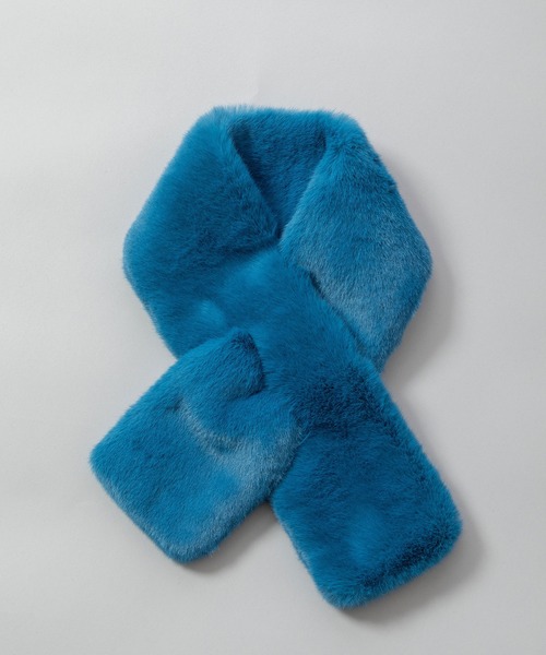 セール】フェイクファーショートマフラー（マフラー）｜Munich（ミュー