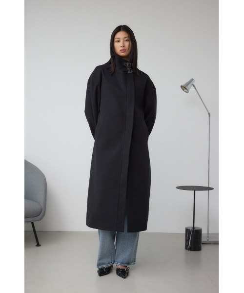 B-HEAT スタンドカラージップロングコート（ステンカラーコート