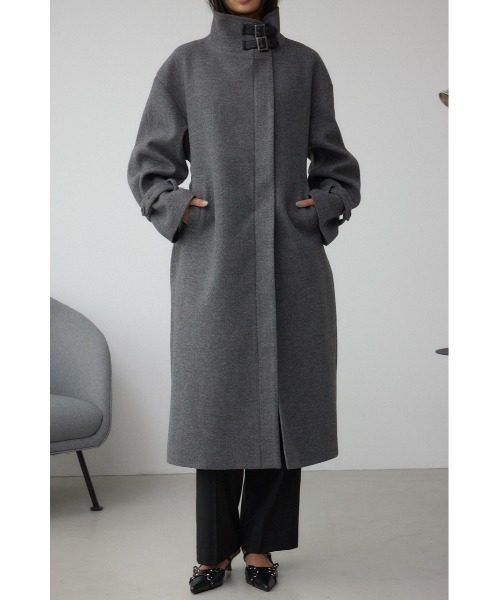 セール】B-HEAT スタンドカラージップロングコート（ステンカラー