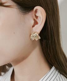 SMELLY | ニュアンスワイドメタルイヤリング(イヤリング)