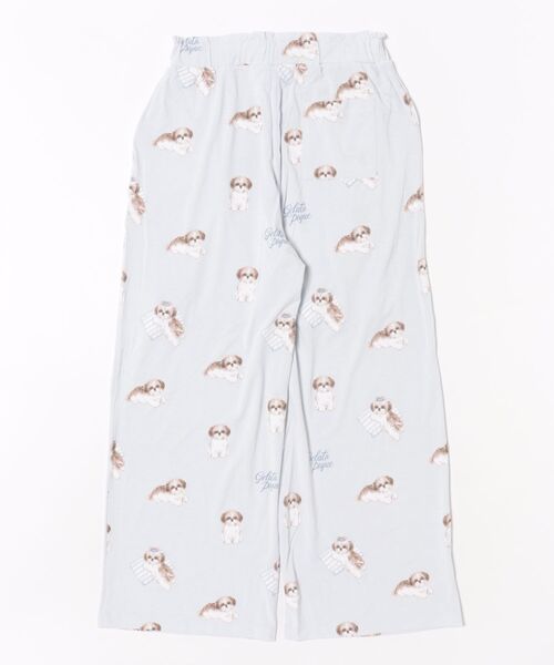 セール】シーズー柄ロングパンツ（ルームウェア/パジャマ）｜gelato