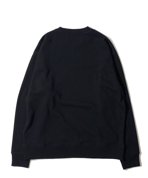 UNIVERSAL OVERALL（ユニバーサルオーバーオール）の「【UNIVERSAL OVERALL】CVC FLEECE GRAPHIC PRINT SWEAT PULLOVER / CVC裏毛 グラフィックプリント スウェットプルオーバー（スウェット・メンズ・ブラック/グレー/ミント・SMALL/MEDIUM/LARGE/X-LARGE）」の5枚目の写真