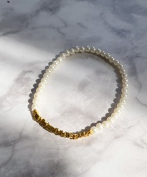 YU-KA:パールビーズブレスレット Pearl  beads bracelet