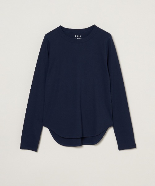 three dots(スリードッツ)の「ボーイズアレックス 長袖(Tシャツ/カットソー・レディース・ホワイト/ブラック/グレー系その他/ネイビー・SMALL/MEDIUM)」の1枚目の写真