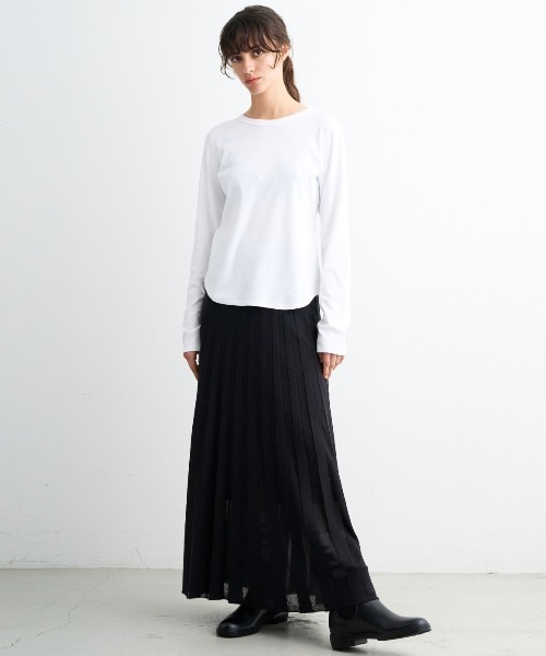 three dots(スリードッツ)の「ボーイズアレックス 長袖(Tシャツ/カットソー・レディース・ホワイト/ブラック/グレー系その他/ネイビー・SMALL/MEDIUM)」の11枚目の写真