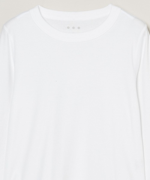 three dots(スリードッツ)の「ボーイズアレックス 長袖(Tシャツ/カットソー・レディース・ホワイト/ブラック/グレー系その他/ネイビー・SMALL/MEDIUM)」の7枚目の写真