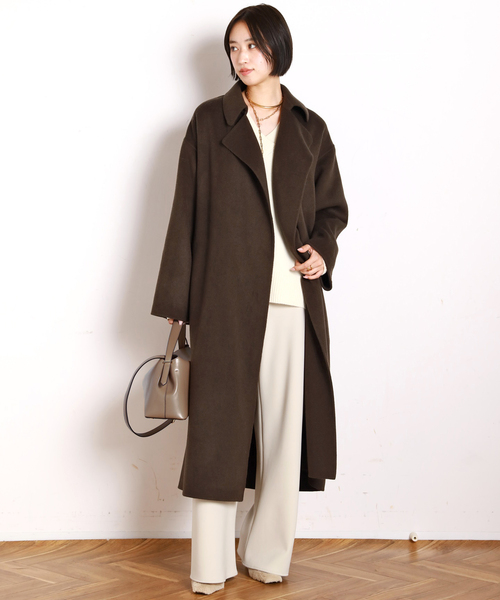 AP STUDIO（エーピーストゥディオ）の「エラスティックパンツ（スラックス・レディース・ブラック/アイボリー・34/36/38）」の20枚目の写真