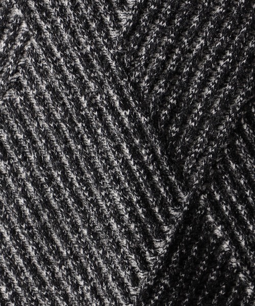 NICOLE CLUB FOR MEN(ニコルクラブフォーメン)の「ビッグバスケットジャカード タートルネックニット(Tシャツ/カットソー・メンズ・ネイビー/ブラック/オフホワイト/チャコールグレー・MEDIUM/LARGE/X-LARGE)」の17枚目の写真