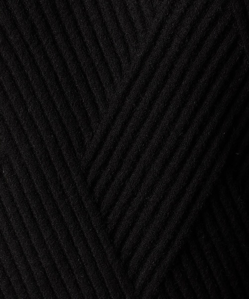 NICOLE CLUB FOR MEN(ニコルクラブフォーメン)の「ビッグバスケットジャカード タートルネックニット(Tシャツ/カットソー・メンズ・ネイビー/ブラック/オフホワイト/チャコールグレー・MEDIUM/LARGE/X-LARGE)」の18枚目の写真