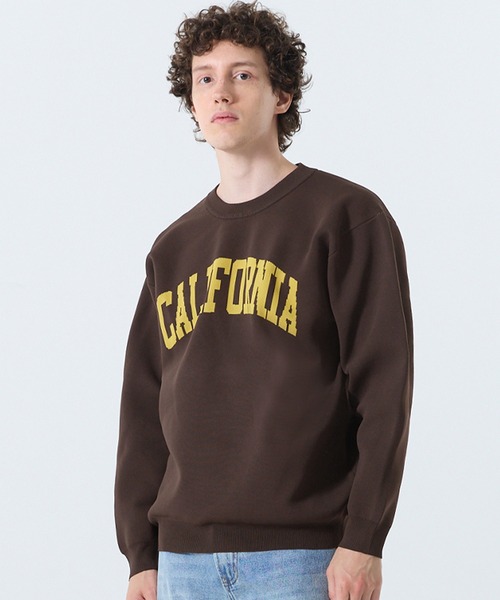 coca（coca）（コカ）の「ポリウーリーニットロゴトップス（ニット/セーター・メンズ・アイボリー/ブラック/ネイビー/ダークブラウン・XL/M/L）」の3枚目の写真