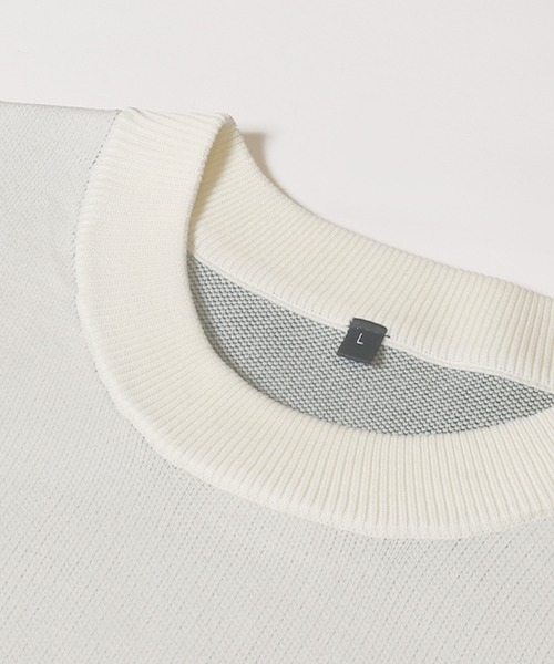 coca（coca）（コカ）の「ポリウーリーニットロゴトップス（ニット/セーター・メンズ・アイボリー/ブラック/ネイビー/ダークブラウン・XL/M/L）」の22枚目の写真