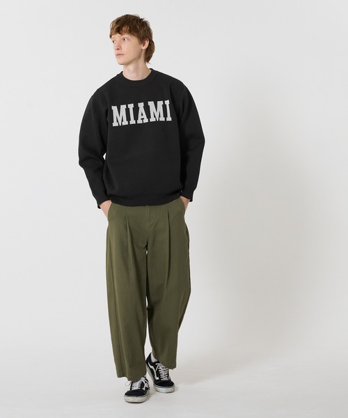 coca（coca）（コカ）の「ポリウーリーニットロゴトップス（ニット/セーター・メンズ・アイボリー/ブラック/ネイビー/ダークブラウン・XL/M/L）」の6枚目の写真