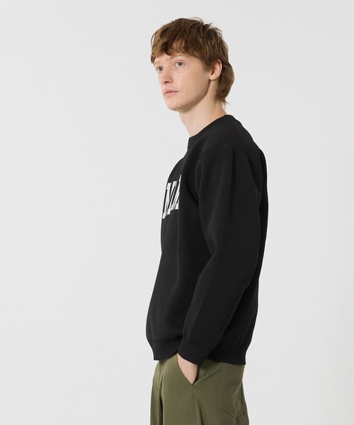 coca（coca）（コカ）の「ポリウーリーニットロゴトップス（ニット/セーター・メンズ・アイボリー/ブラック/ネイビー/ダークブラウン・XL/M/L）」の7枚目の写真