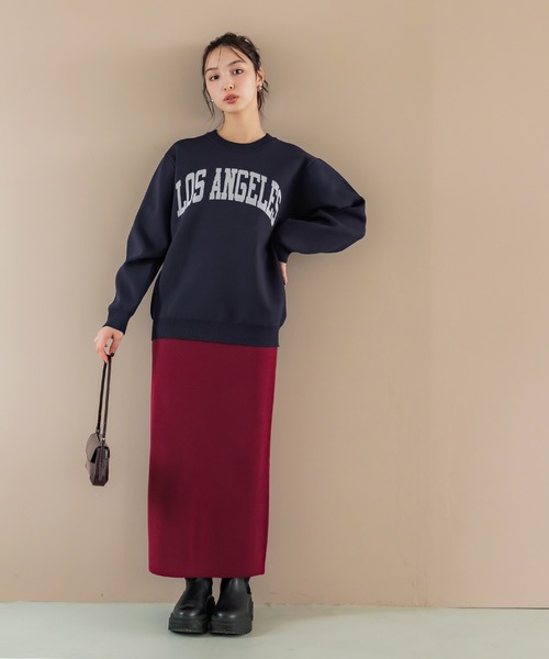 coca（coca）（コカ）の「ポリウーリーニットロゴトップス（ニット/セーター・メンズ・アイボリー/ブラック/ネイビー/ダークブラウン・XL/M/L）」の10枚目の写真