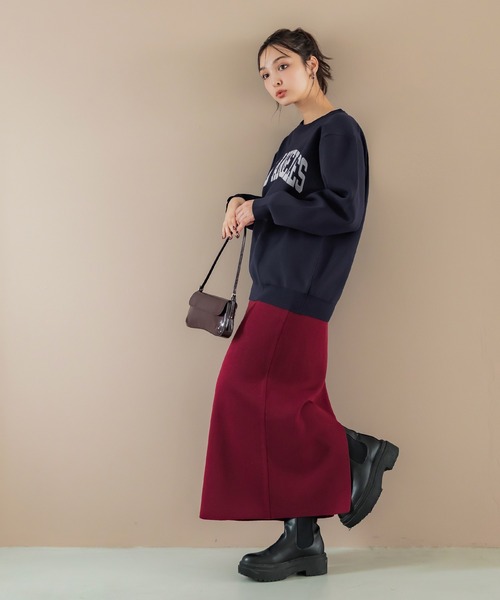 coca（coca）（コカ）の「ポリウーリーニットロゴトップス（ニット/セーター・メンズ・アイボリー/ブラック/ネイビー/ダークブラウン・XL/M/L）」の11枚目の写真