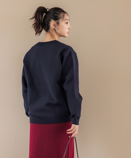 coca（coca）（コカ）の「ポリウーリーニットロゴトップス（ニット/セーター・メンズ・アイボリー/ブラック/ネイビー/ダークブラウン・XL/M/L）」の12枚目の写真