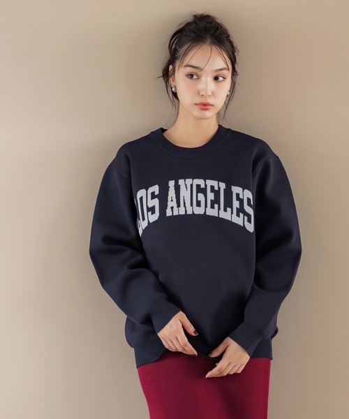 coca（coca）（コカ）の「ポリウーリーニットロゴトップス（ニット/セーター・メンズ・アイボリー/ブラック/ネイビー/ダークブラウン・XL/M/L）」の13枚目の写真