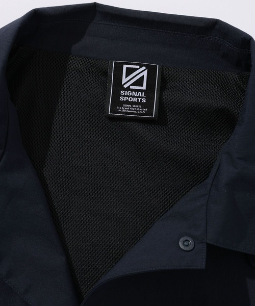 SIGNAL SPORTS（シグナルスポーツ）の「【SIGNAL SPORTS】nylon coach jacket/ナイロンコーチジャケット（ナイロンジャケット・メンズ・ネイビー/ダークグレー・LARGE/MEDIUM）」の5枚目の写真