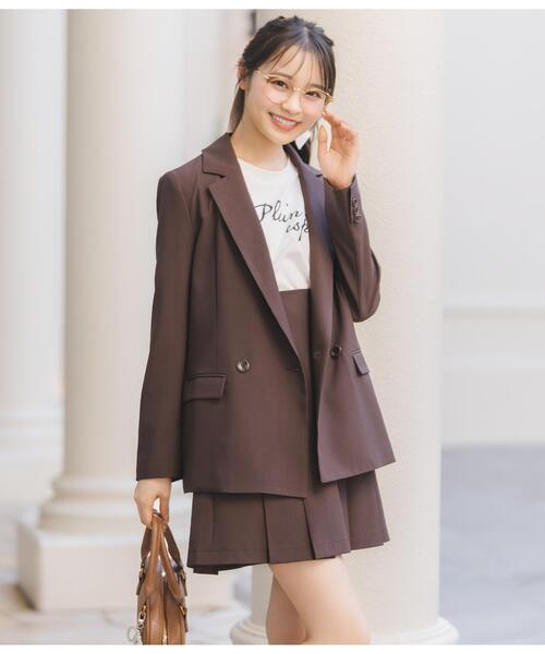 WILLSELECTION(ウィルセレクション)の「ドロップショルダーロゴTシャツ(Tシャツ/カットソー・レディース・オフホワイト/ダークブラウン/ボルドー・FREE)」の4枚目の写真